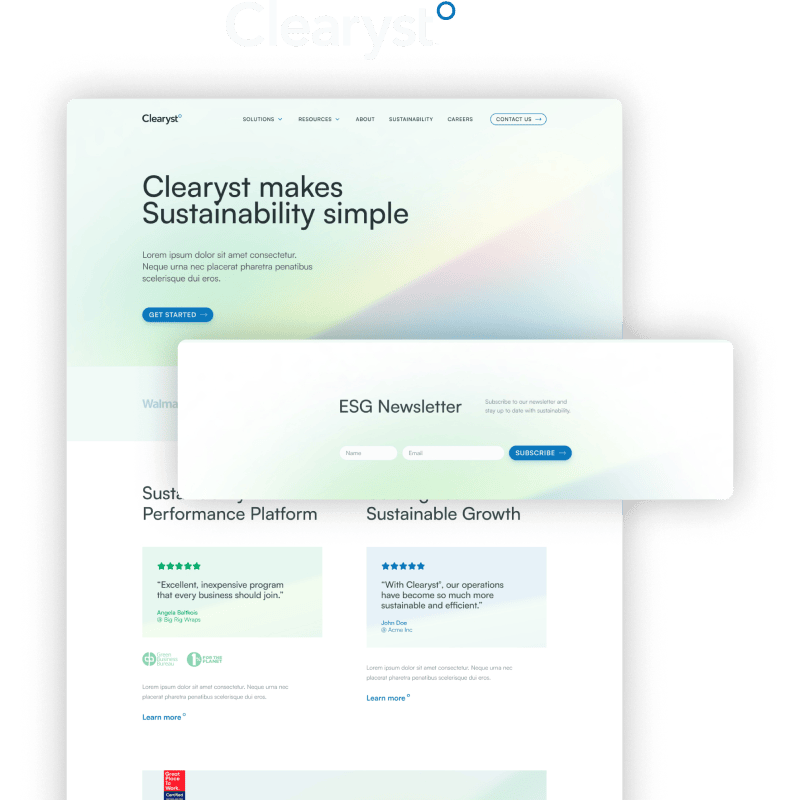 Clearyst Website
